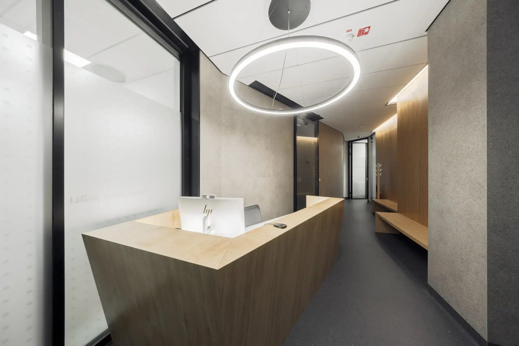Wide view of the ophthalmology clinic interior