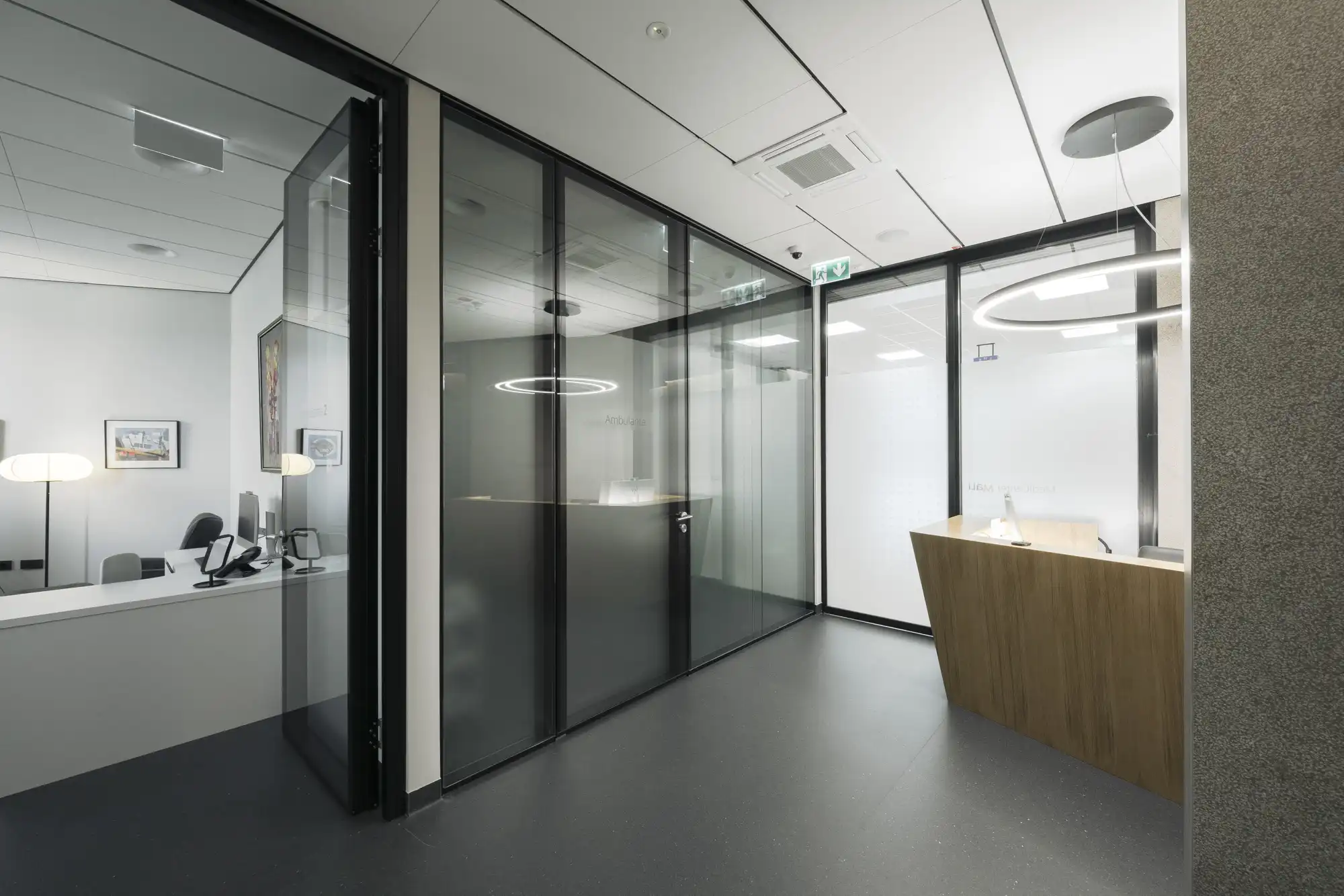 Clinic corridor and welcoming environment
